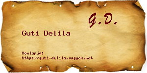 Guti Delila névjegykártya